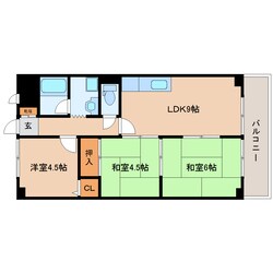 王寺駅 徒歩10分 5階の物件間取画像